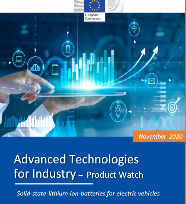 Advanced technologies for industry. Product watch : solid-state-lithium-ion-batteries for electric vehicles